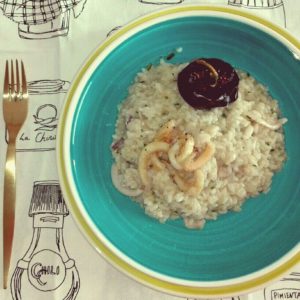 receta de arroz meloso de calamares y berberechos